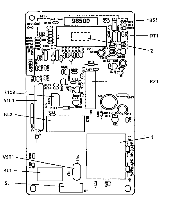 POWER AND CONTROL CIRCUIT BOARD