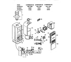 Coleman Evcon DLRS056AUA functional replacement parts diagram