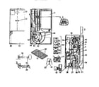 Coleman Evcon DGU06516 functional replacement parts diagram