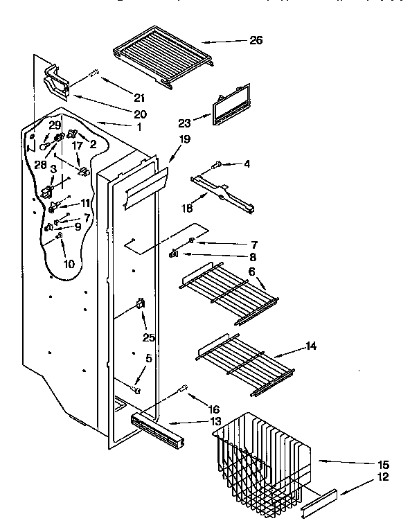 Freezer liner