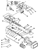 Motor and ice container