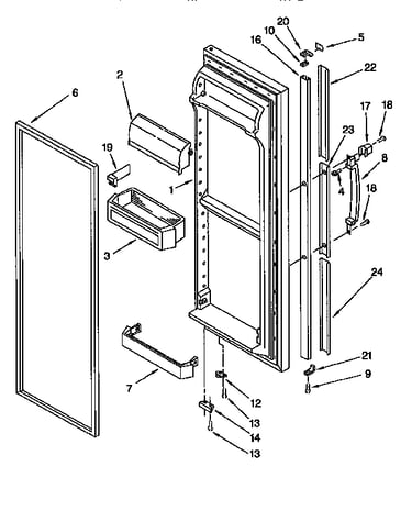 Refrigerator door