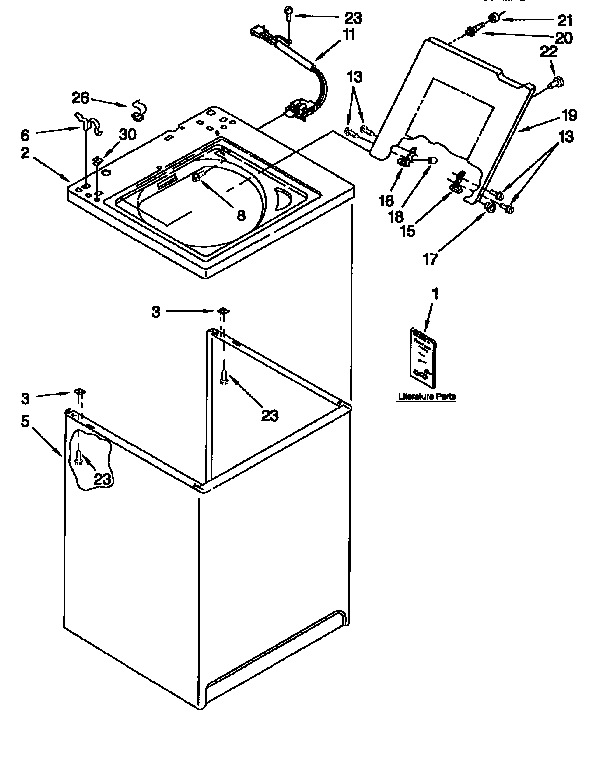 Top and cabinet