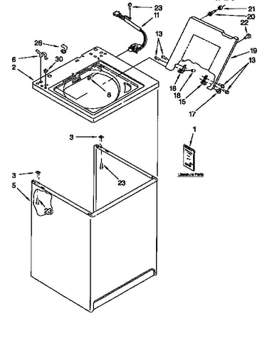 Top and cabinet
