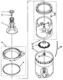 Agitator, basket and tub