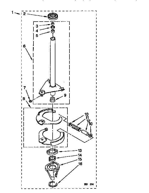 Brake and drive tube