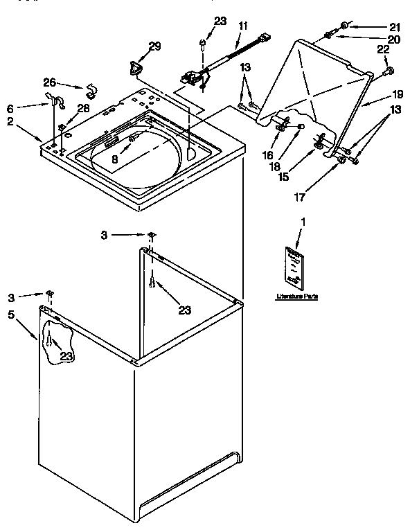 Top and cabinet