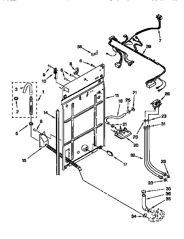 Rear panel