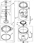 Agitator, basket, and tub