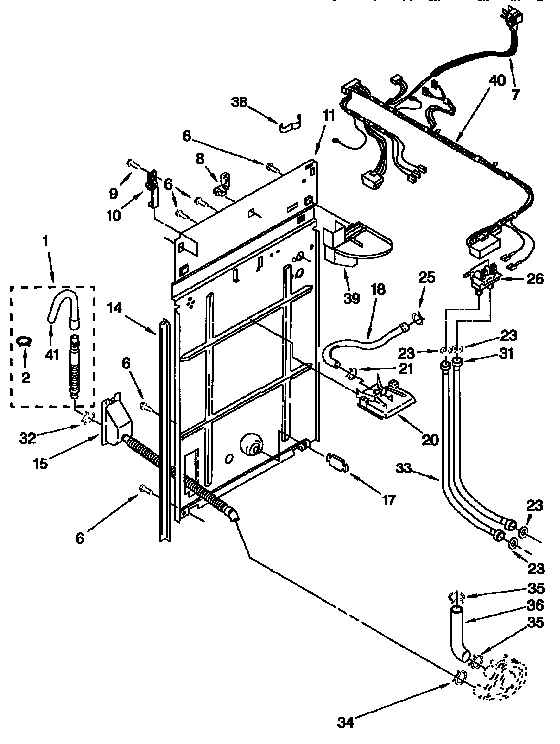 Rear panel