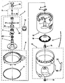 Agitator, basket and tub