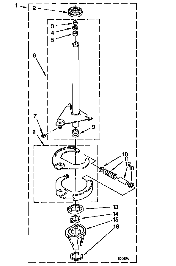 Brake and drive tube