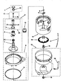 Agitator, basket and tub