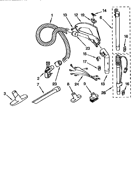 Hose and attachment