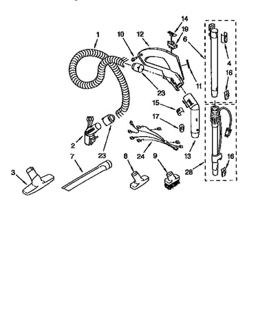 Hose and attachment