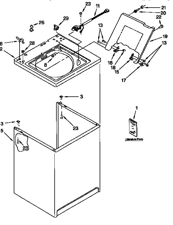 Top and cabinet