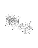 Oven door section