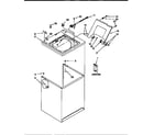 Kenmore 11026722690 top and cabinet diagram