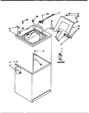 Top and cabinet