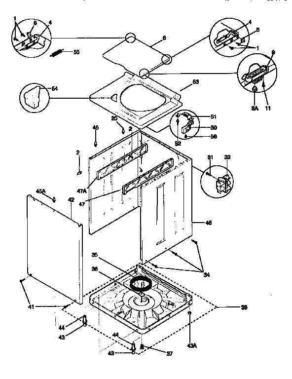 Top and cabinet