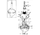 Kenmore 41799680200 gearcase/transmission diagram