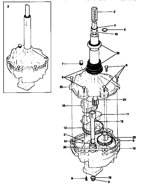 Gearcase/transmission