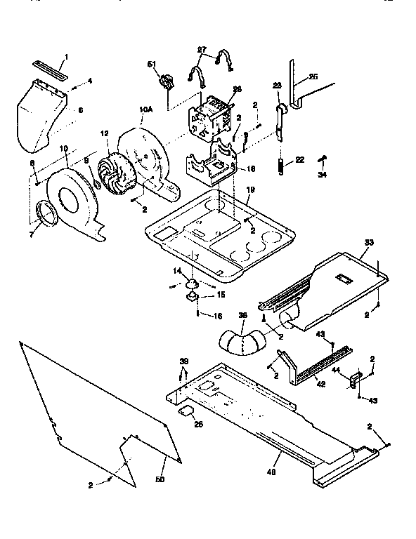 Blower and base