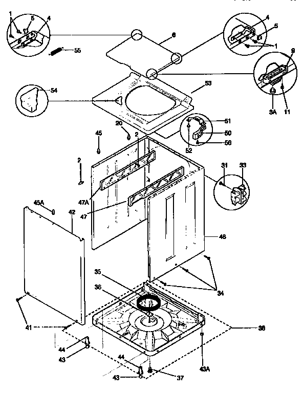 Top and cabinet