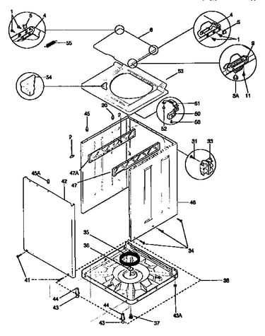 Top and cabinet
