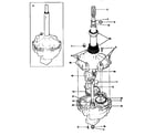 Kenmore 41799680400 gearcase/transmission diagram