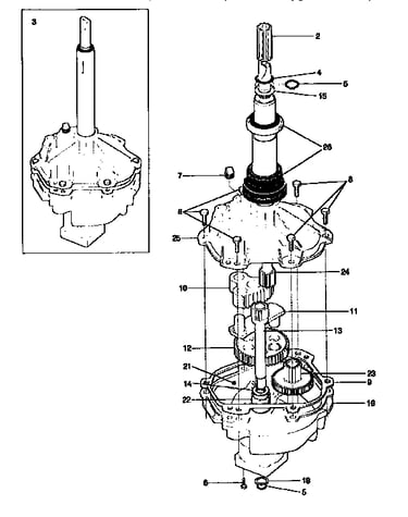 Gearcase/transmission