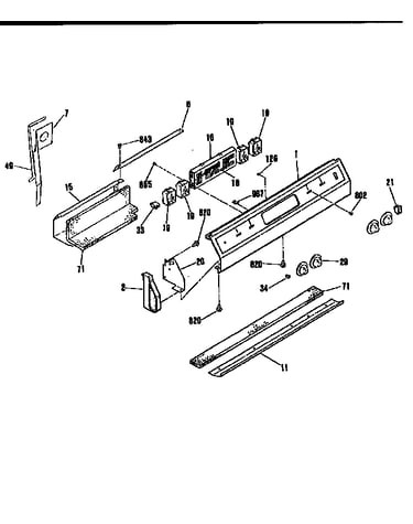 Backguard section