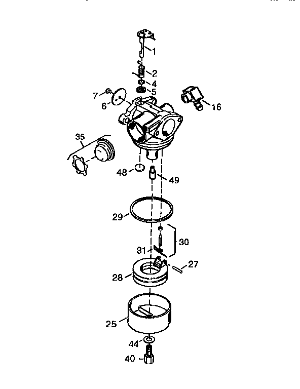 CARBURETOR NO. 632750 (71/143)