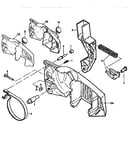 Chain brake assemblies