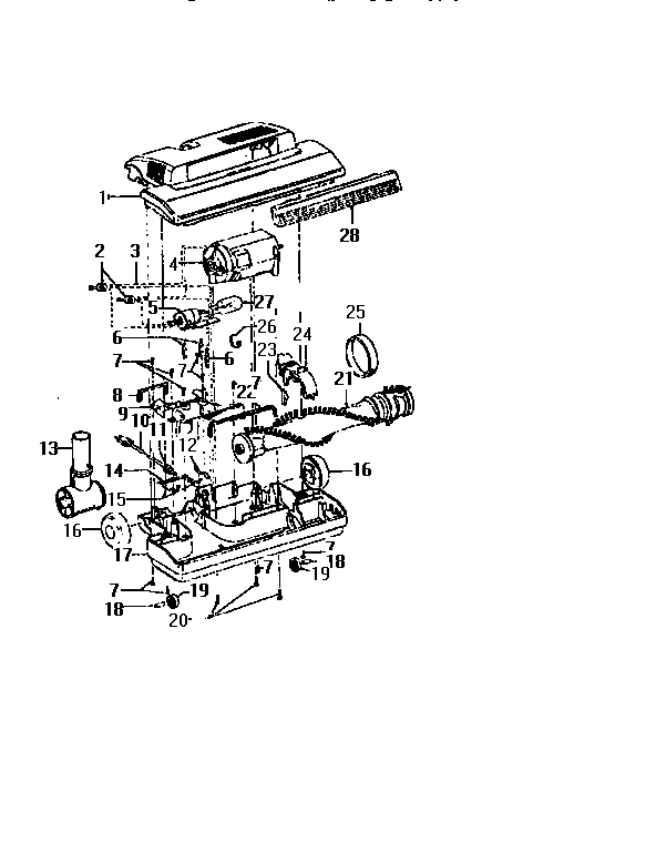 Nozzle and motor assembly