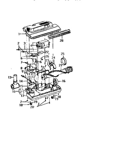 Nozzle and motor assembly