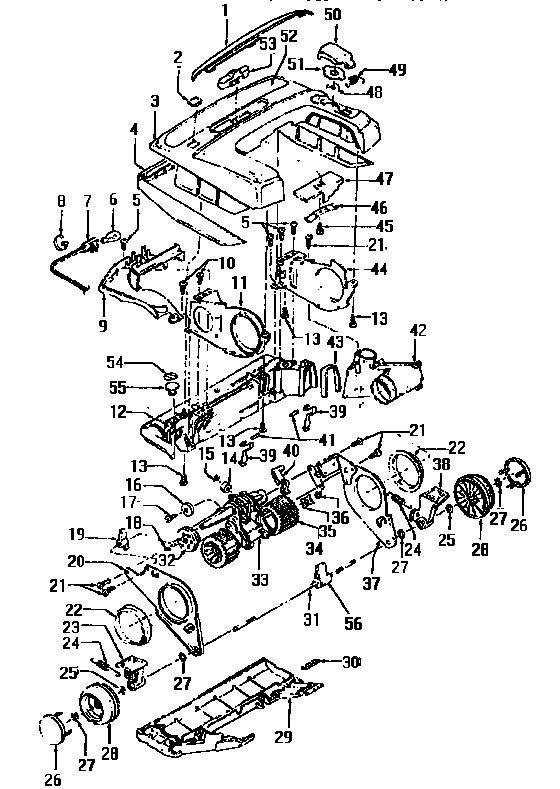 Nozzle and motor assembly