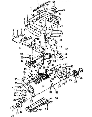 Nozzle and motor assembly