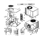 Coleman Evcon 7148-601/B functional replacement parts diagram