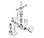 Kenmore 6651644593 pump and spray arm diagram