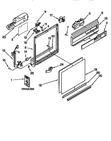 Frame and console
