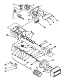 Motor and ice container