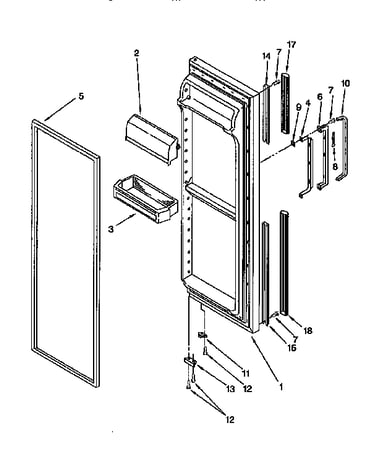 Refrigerator door
