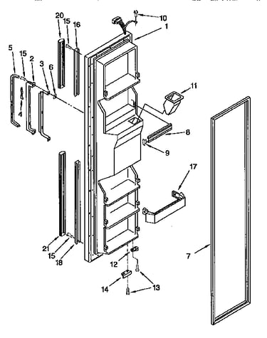 Freezer door