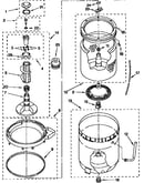 Agitator, basket and tub