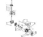 Kenmore 11091565210 motor and pump diagram