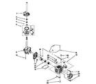 Kenmore 11092582420 motor and pump diagram