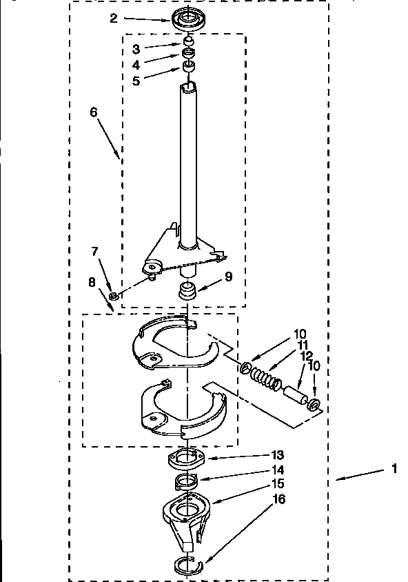 Brake and drive tube