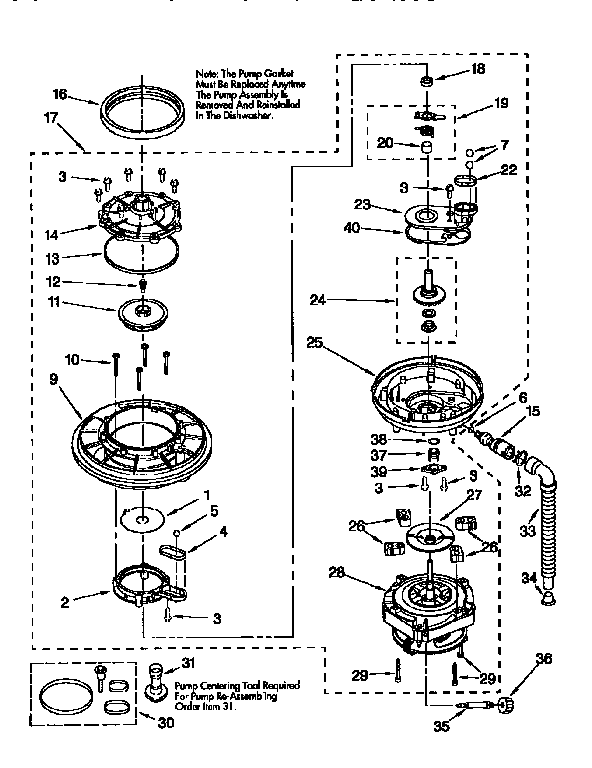Pump and motor