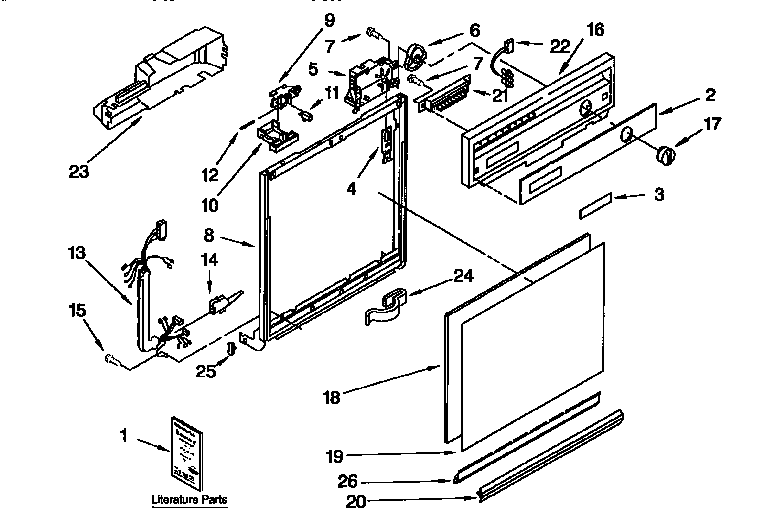 Frame and console